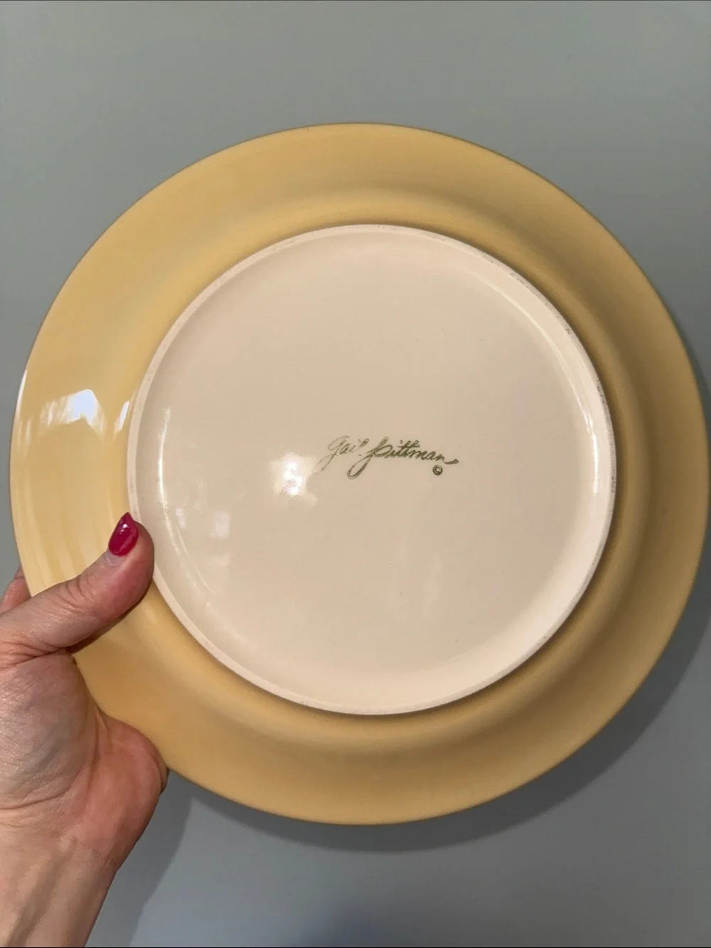 Gail Pittman Pottery Southern Living Sienna Dinner Plate Handpainted